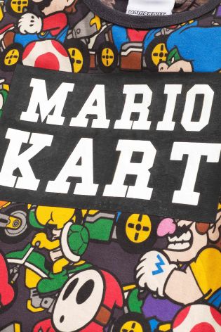 Multi Mario Kart All Over Print T-Shirt (4-14yrs)